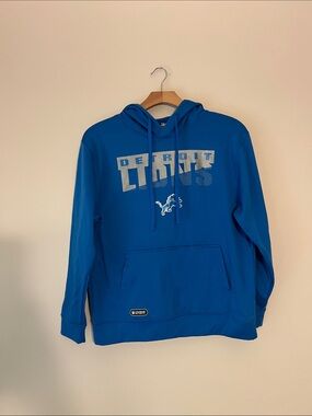 New Era Detroit Lions Royal Blue Crewneck Hoodie